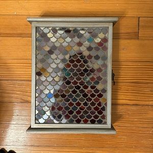 Standing Rectangular Mosaic Jewelry Box